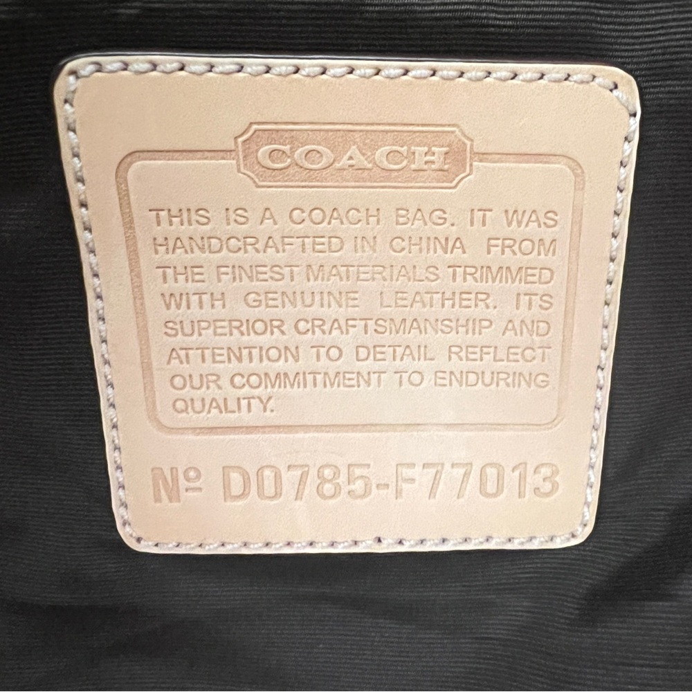 Coach Stylish Tan Leather and Brown Bag - Picture 8 of 15